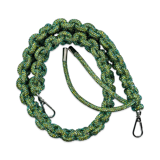 Light Peridot AB Rhinestone Bag Strap