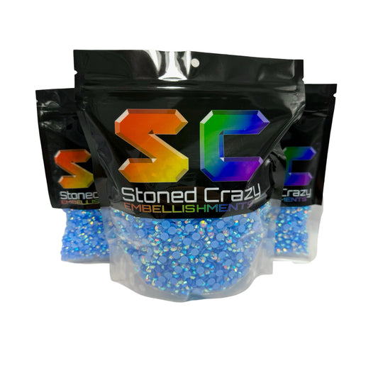 Light Sapphire AB Resin Rhinestones