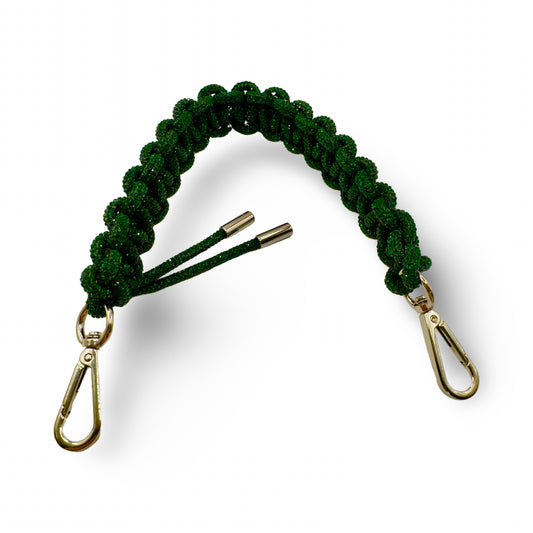 Emerald Rhinestone Bag Strap