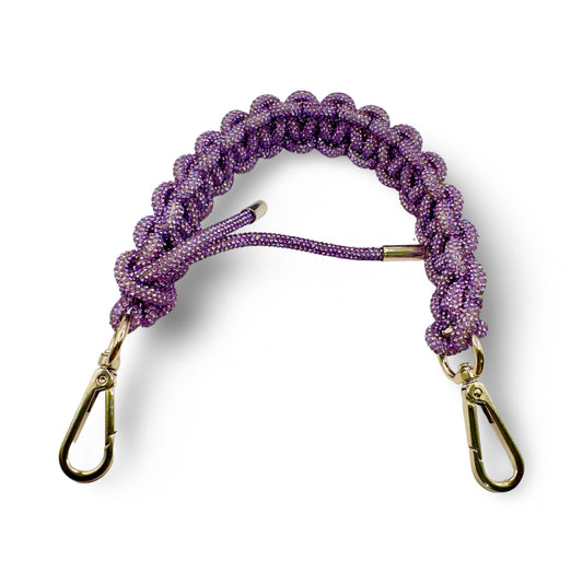 Lavender Rhinestone Bag Strap