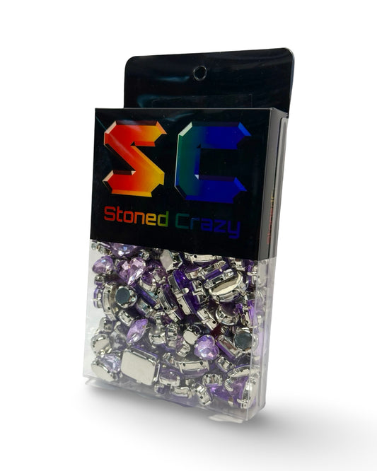 Light Amethyst Clawback Mixed Shapes Pack