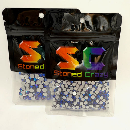 Dark Amethyst AB Non-Hotfix Glass Rhinestones