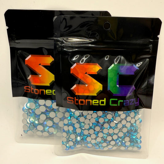 Aquamarine AB Non-Hotfix Glass Rhinestones