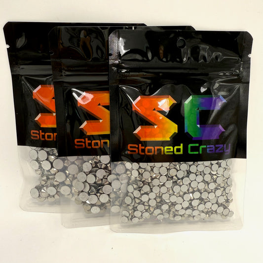 Hematite Non-Hotfix Glass Rhinestones