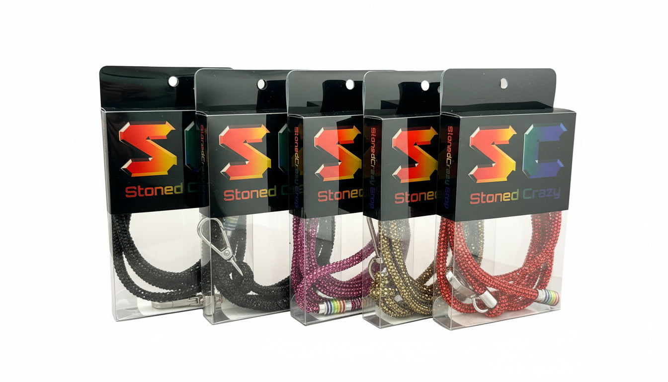 Stoned Crazy Rhinestone Lanyards