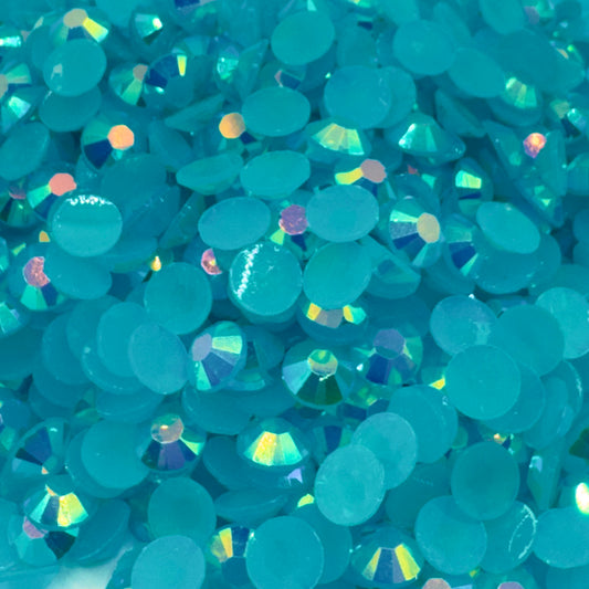 Capri Blue AB Resin Rhinestones