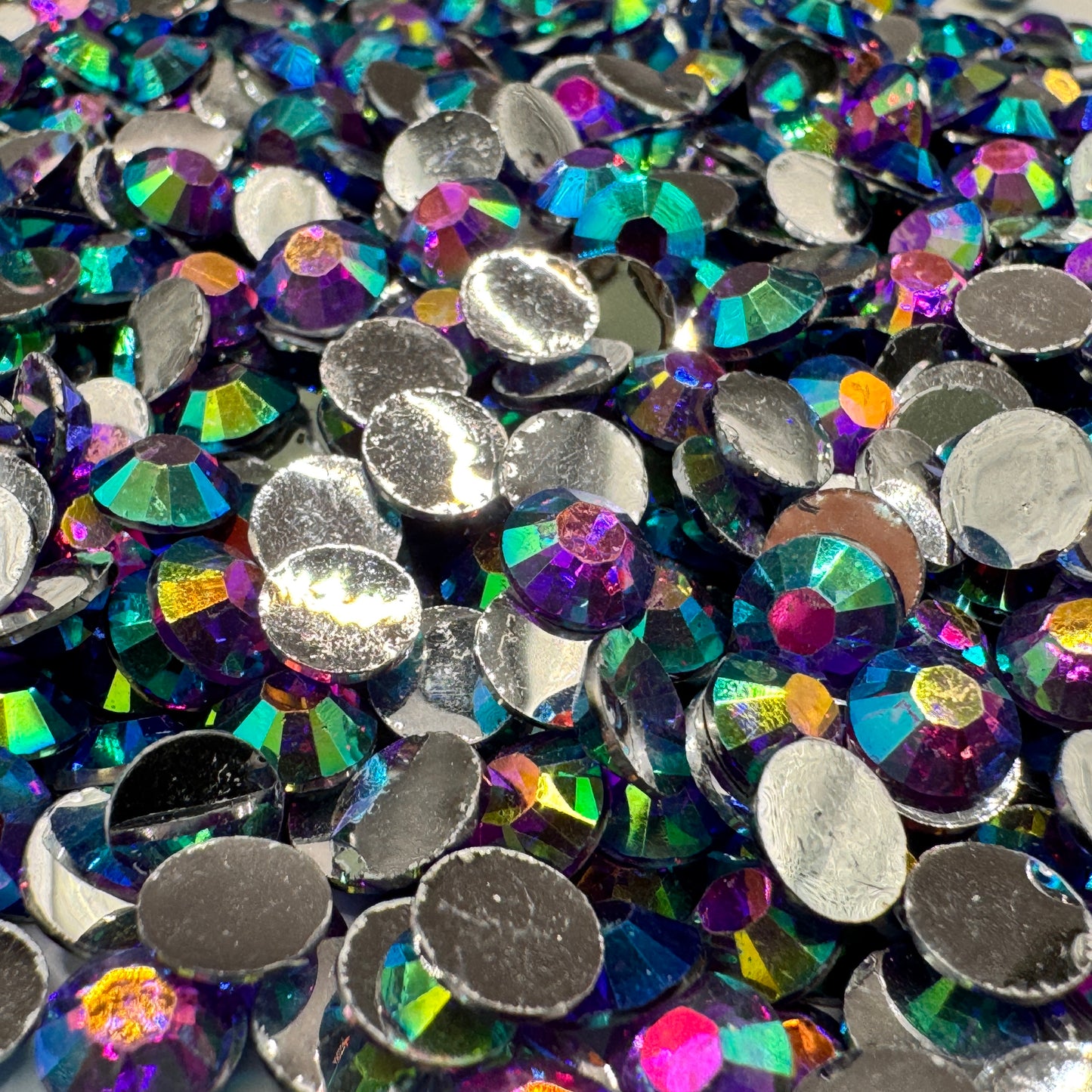 Stoned Crazy Silver Backed AB Rhinestones