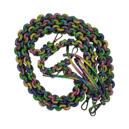 Rainbow Rhinestone Bag Strap