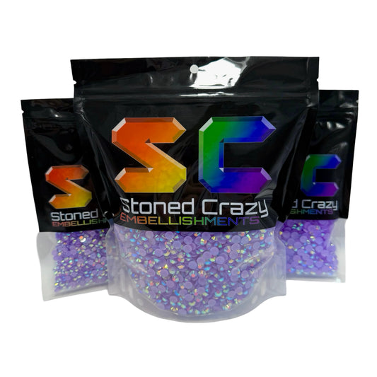 Light Amethyst AB Resin Rhinestones