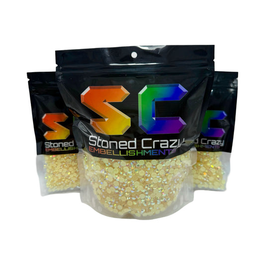 Champagne AB Resin Rhinestones