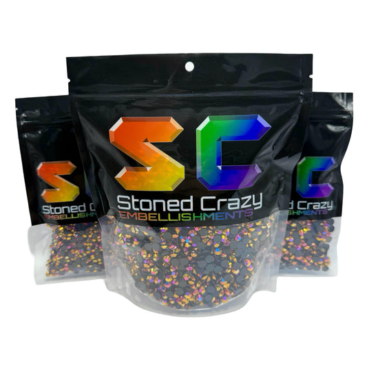 Rose Gold AB Resin Rhinestones