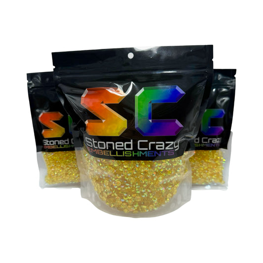 Topaz AB Transparent Resin Rhinestones