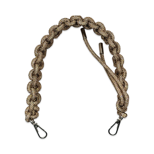 Champagne Rhinestone Bag Strap