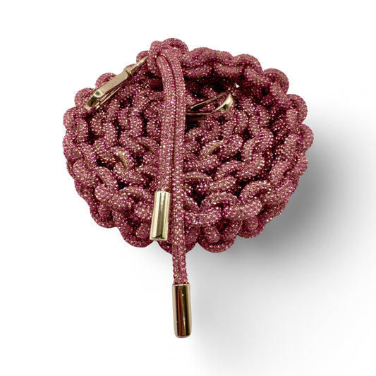Pink Rhinestone Bag Strap