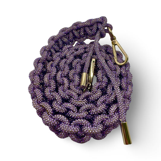 Lavender Rhinestone Bag Strap