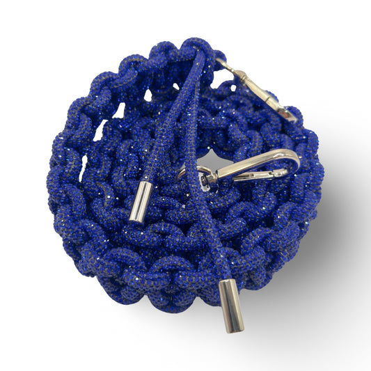 Sapphire Rhinestone Bag Strap