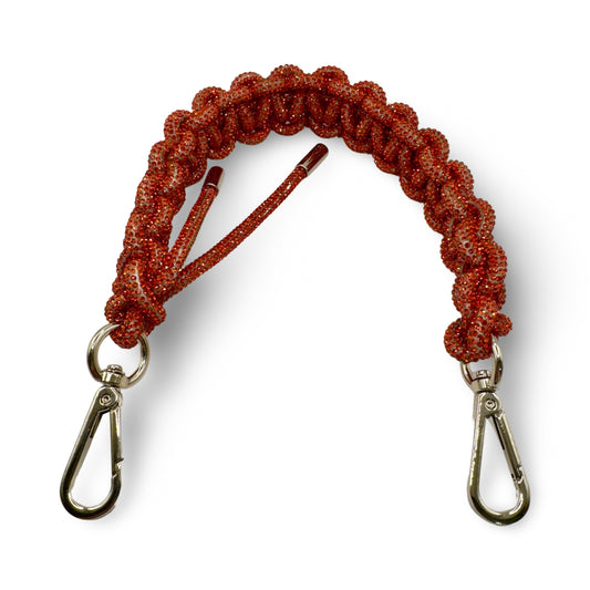 Orange Rhinestone Bag Strap