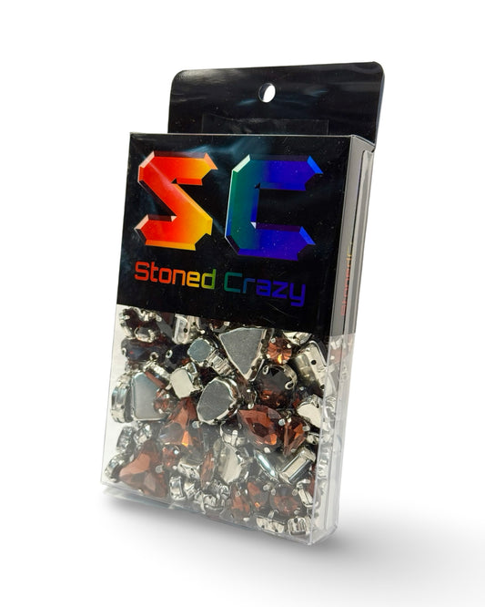 Burgundy Clawback Mixed Shapes Pack