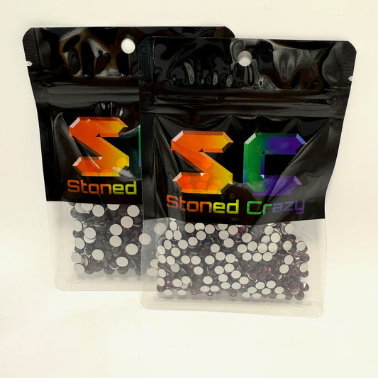 Dark Amethyst Non-Hotfix Glass Rhinestones