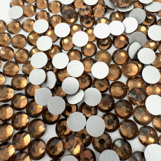 Smoked Topaz Non-Hotfix Glass Rhinestones
