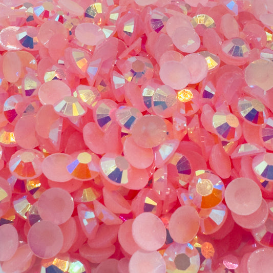 Pink AB Resin Rhinestones