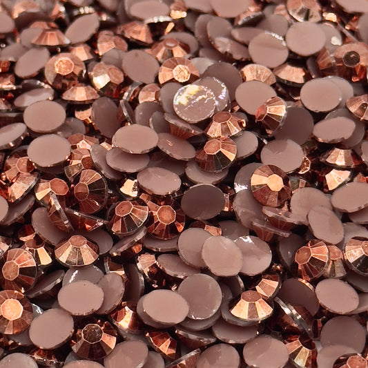 Rose Gold Resin Rhinestones