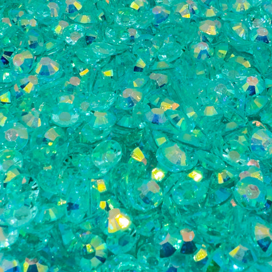 Aquamarine AB Transparent Resin Rhinestones