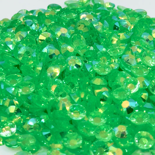 Peridot AB Transparent Resin Rhinestones