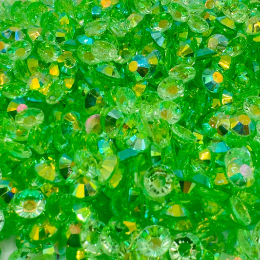 Green AB Transparent Resin Rhinestones