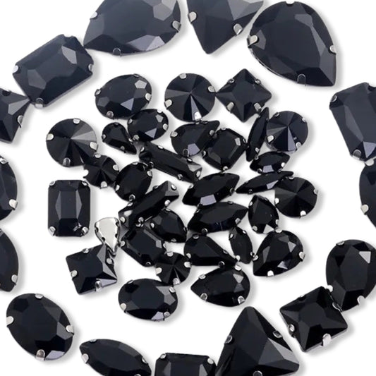 Jet Black Clawback Mixed Shapes Pack