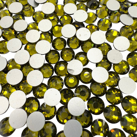 Olive Non-Hotfix Glass Rhinestones