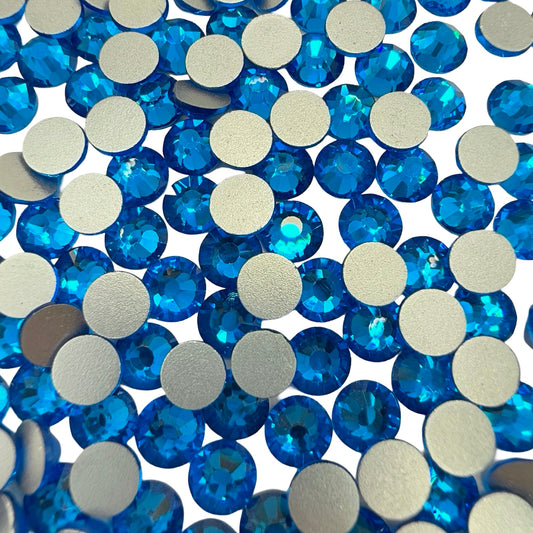 Capri Blue Non-Hotfix Glass Rhinestones