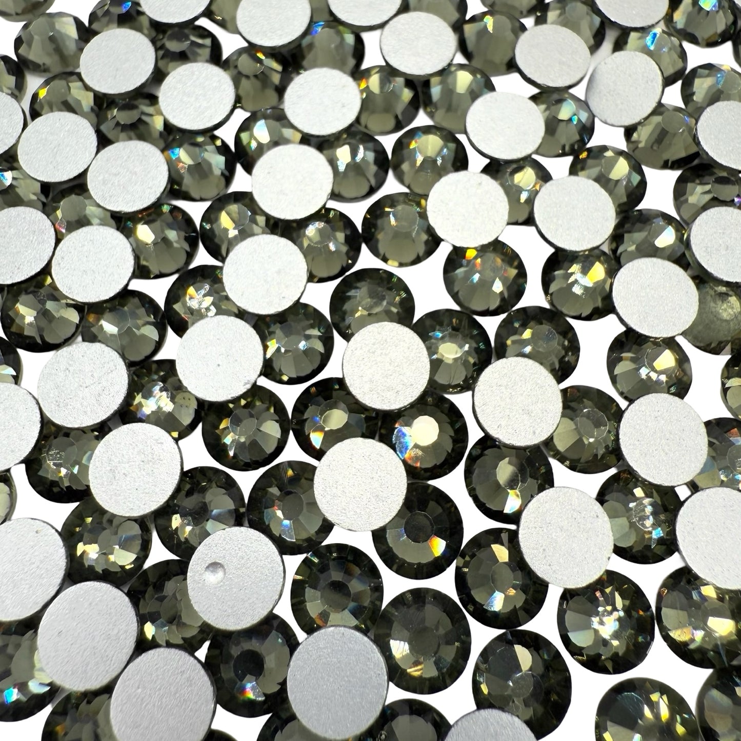 Black Diamond Non-Hotfix Glass Rhinestones