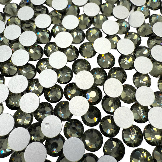 Black Diamond Non-Hotfix Glass Rhinestones