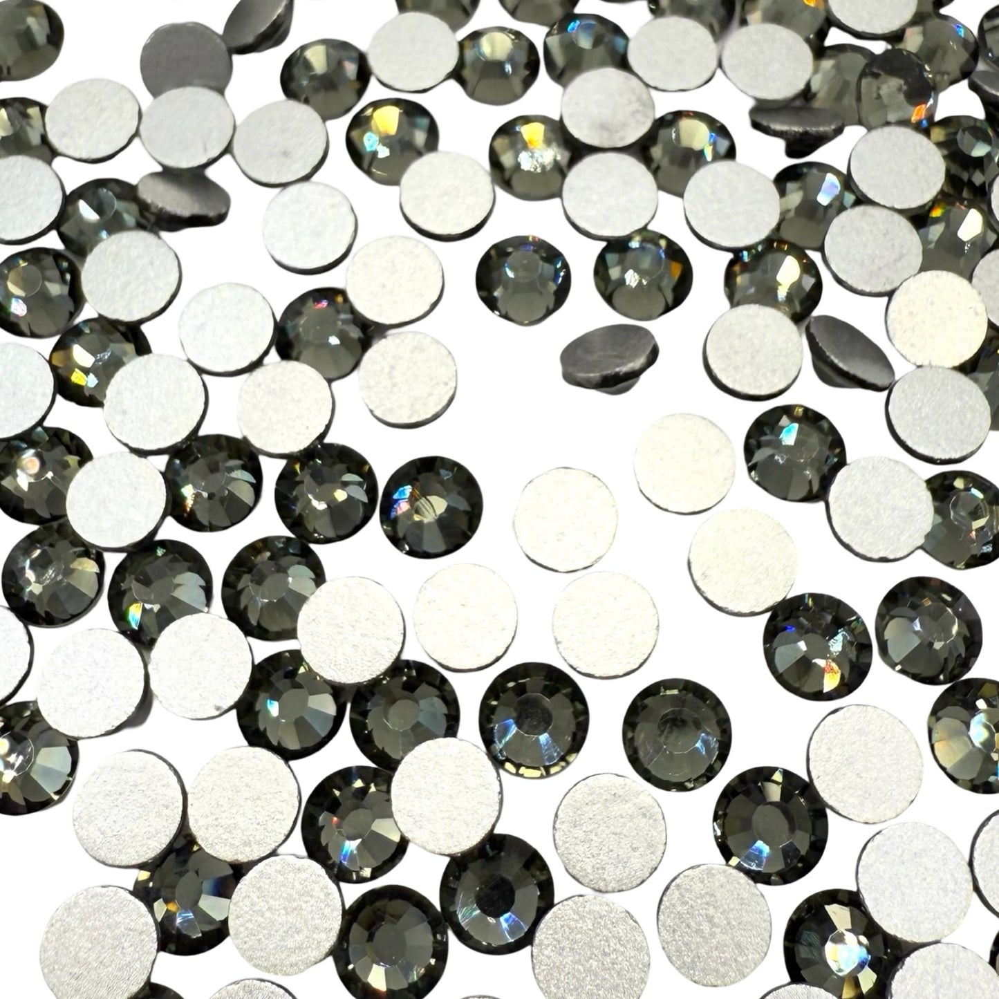 Black Diamond Non-Hotfix Glass Rhinestones