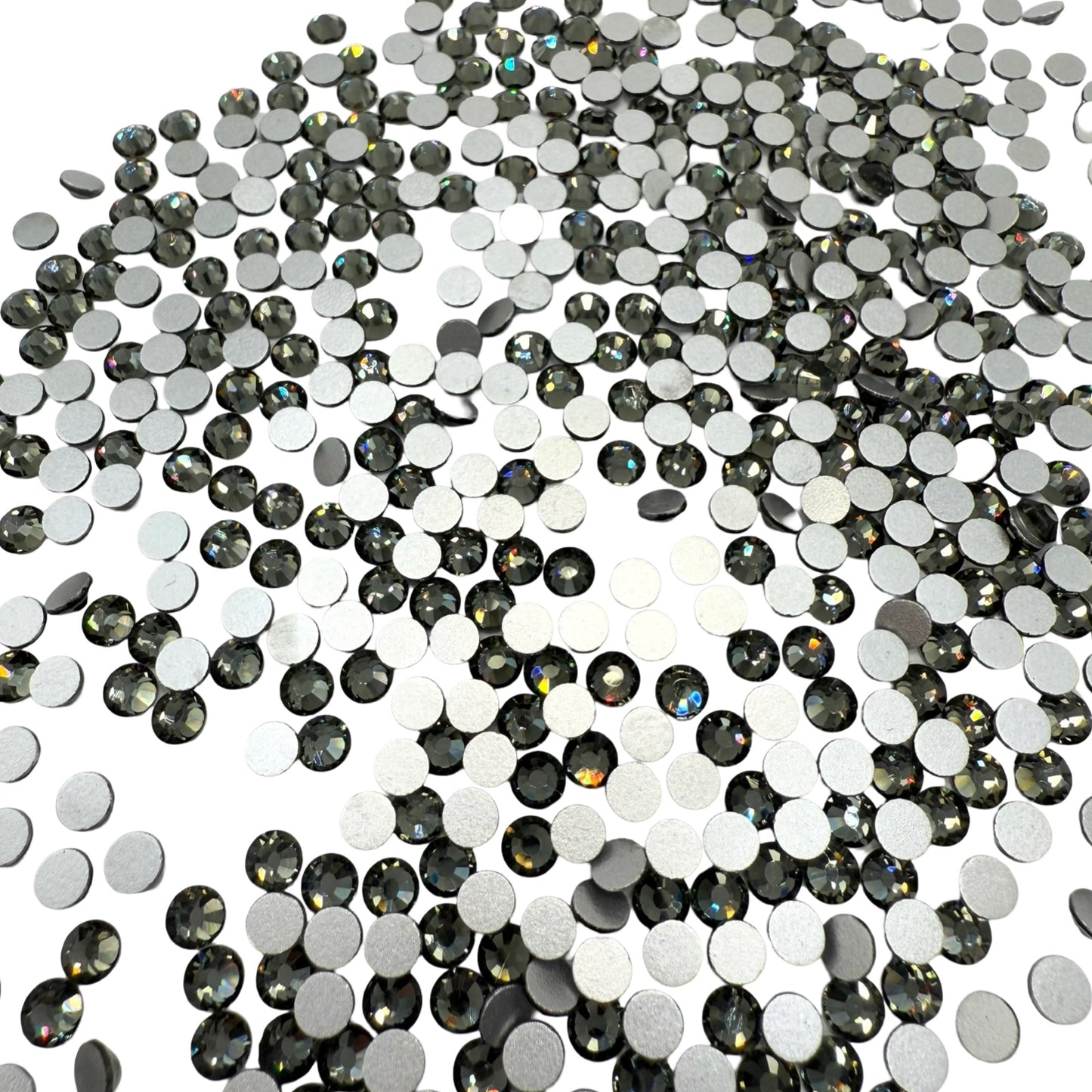 Black Diamond Non-Hotfix Glass Rhinestones