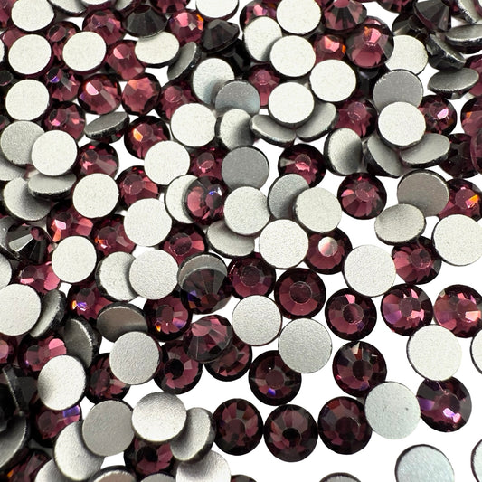 Dark Amethyst Non-Hotfix Glass Rhinestones
