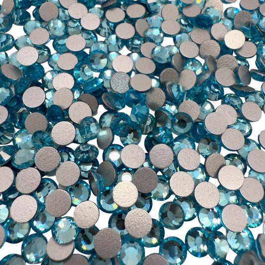 Aquamarine Non-Hotfix Glass Rhinestones