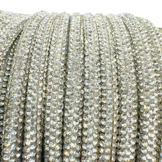 Crystal Clear Corded Rhinestone Rope
