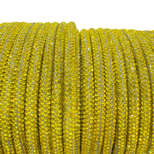 Citrine Corded Rhinestone Rope