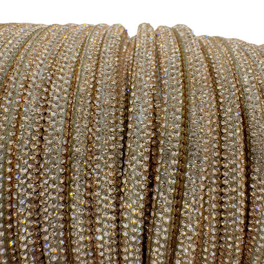 Champagne Corded Rhinestone Rope