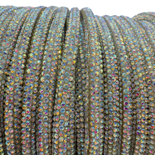 Crystal AB Corded Rhinestone Rope