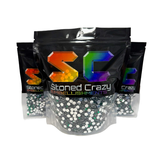 Emerald Resin Silver Back Rhinestones